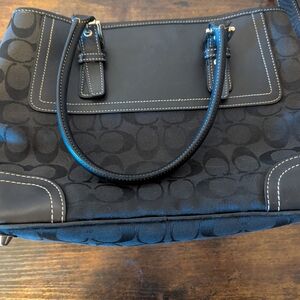 Elegant Black Designer Tote Bag